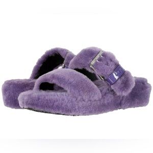 UGG fluff yeah violet fur sandals size 8 new